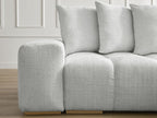 Anakin - Reversible Corner Sofa - Textured Fabric - 6 Cushions