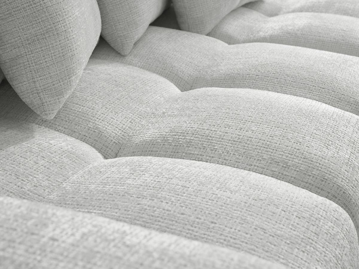 Anakin - Reversible Corner Sofa - Textured Fabric - 6 Cushions