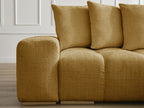 Anakin - Reversible Corner Sofa - Textured Fabric - 6 Cushions