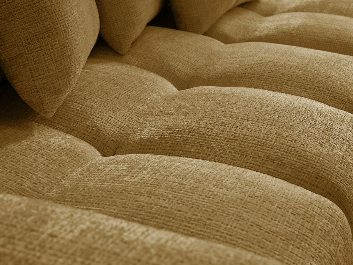 Anakin - Reversible Corner Sofa - Textured Fabric - 6 Cushions