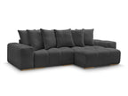 Anakin - Reversible Corner Sofa - Textured Fabric - 6 Cushions
