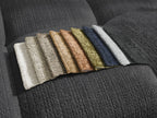 Anakin - Reversible Corner Sofa - Textured Fabric - 6 Cushions