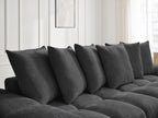 Anakin - Reversible Corner Sofa - Textured Fabric - 6 Cushions
