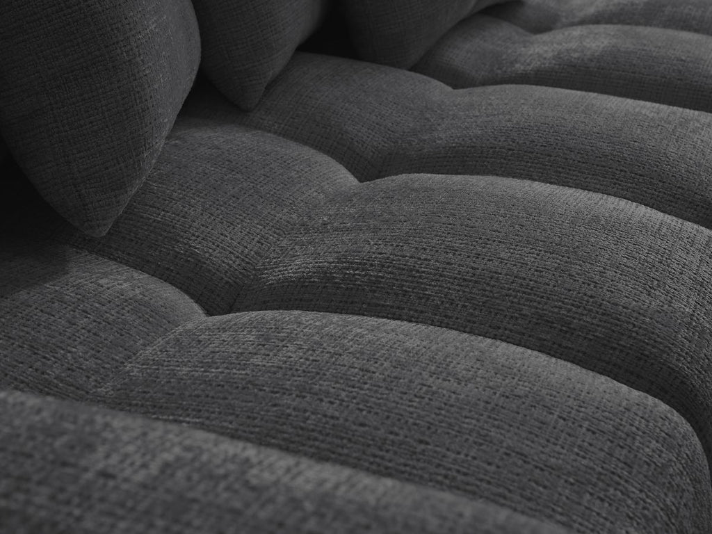 Anakin - Reversible Corner Sofa - Textured Fabric - 6 Cushions