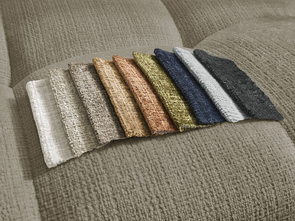 Anakin - Reversible Corner Sofa - Textured Fabric - 6 Cushions