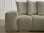 Anakin - Reversible Corner Sofa - Textured Fabric - 6 Cushions