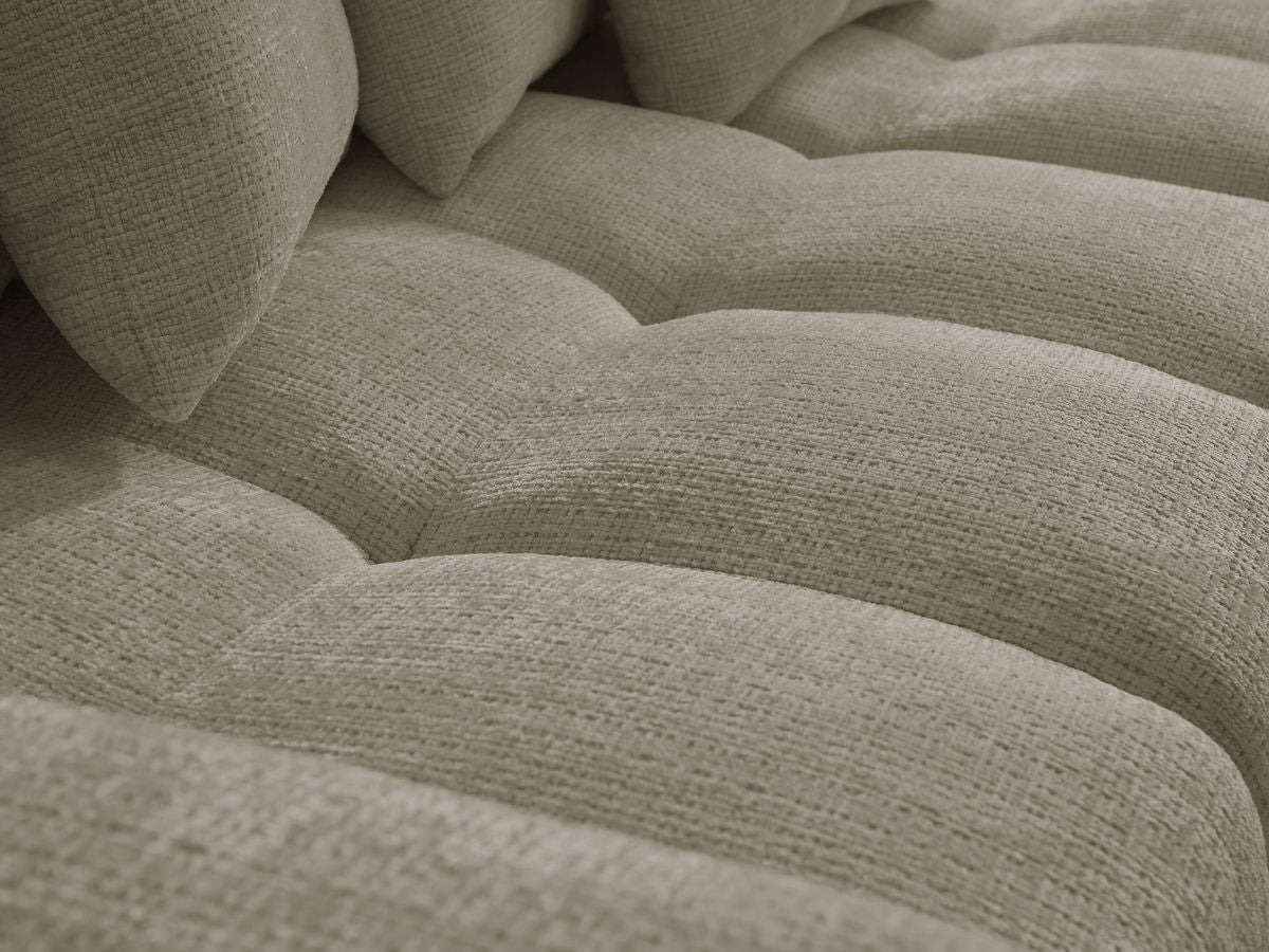 Anakin - Reversible Corner Sofa - Textured Fabric - 6 Cushions