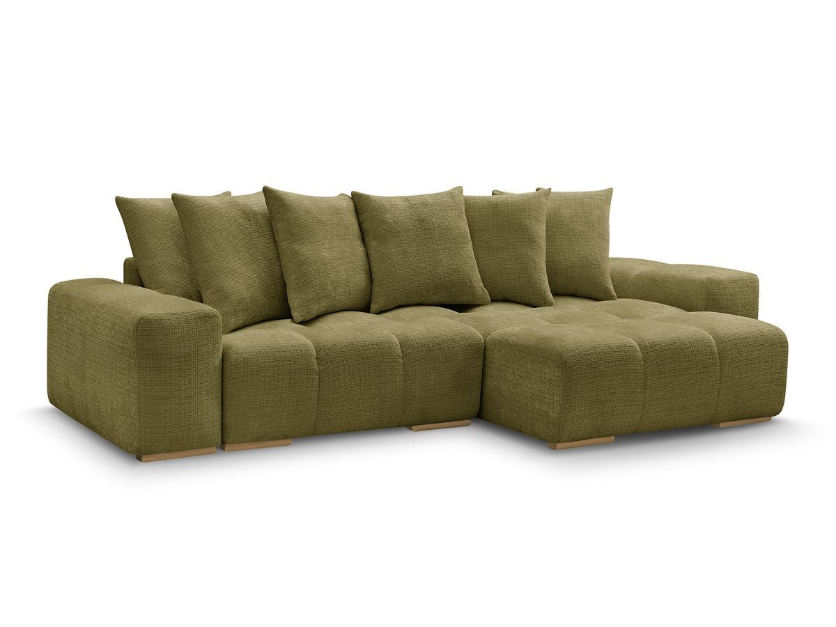 Anakin - Reversible Corner Sofa - Textured Fabric - 6 Cushions
