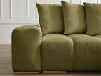 Anakin - Reversible Corner Sofa - Textured Fabric - 6 Cushions