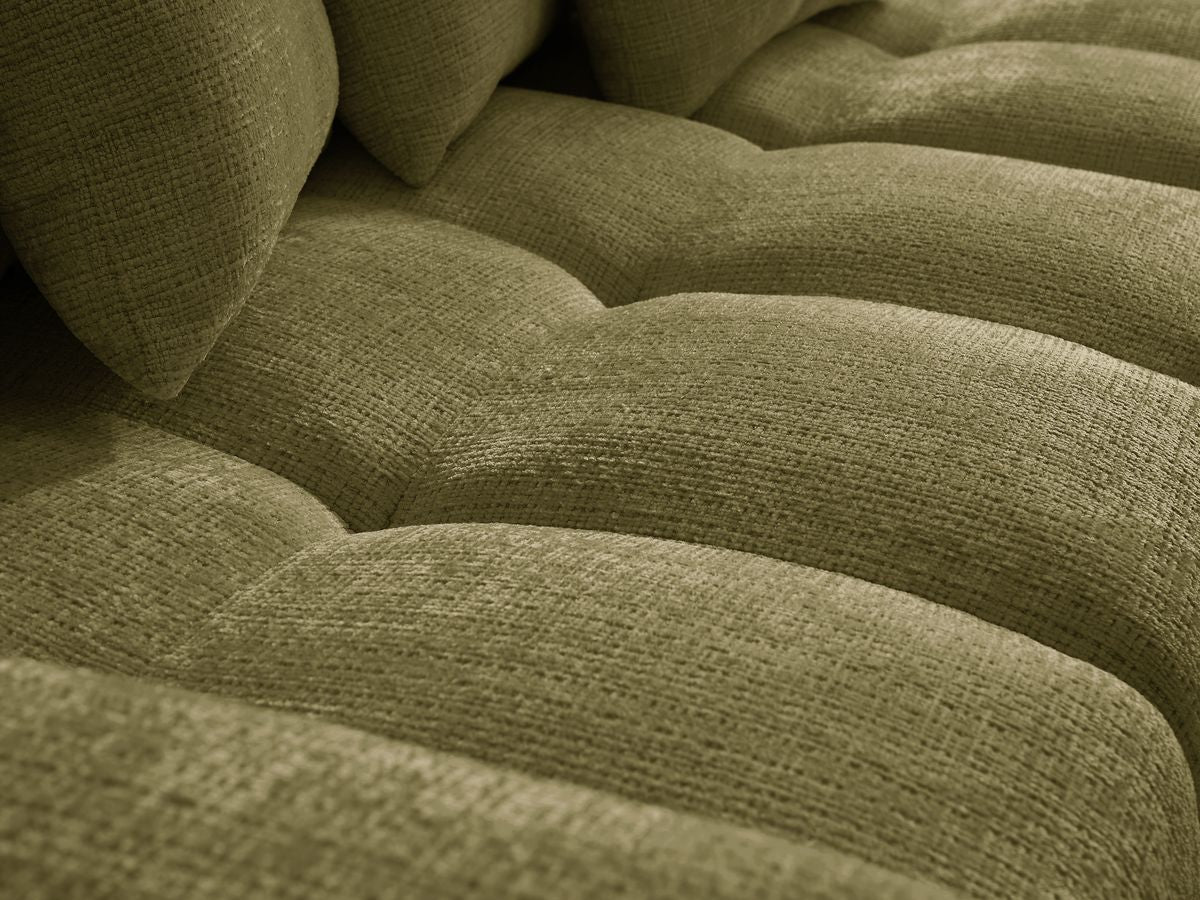 Anakin - Reversible Corner Sofa - Textured Fabric - 6 Cushions