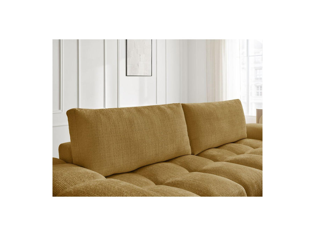 Anakin - Sofá recto convertible con arcón - Tejido texturizado - 2 cojines