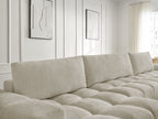 Anakin - Fixed Panoramic Sofa - Textured Fabric - 3 Cushions