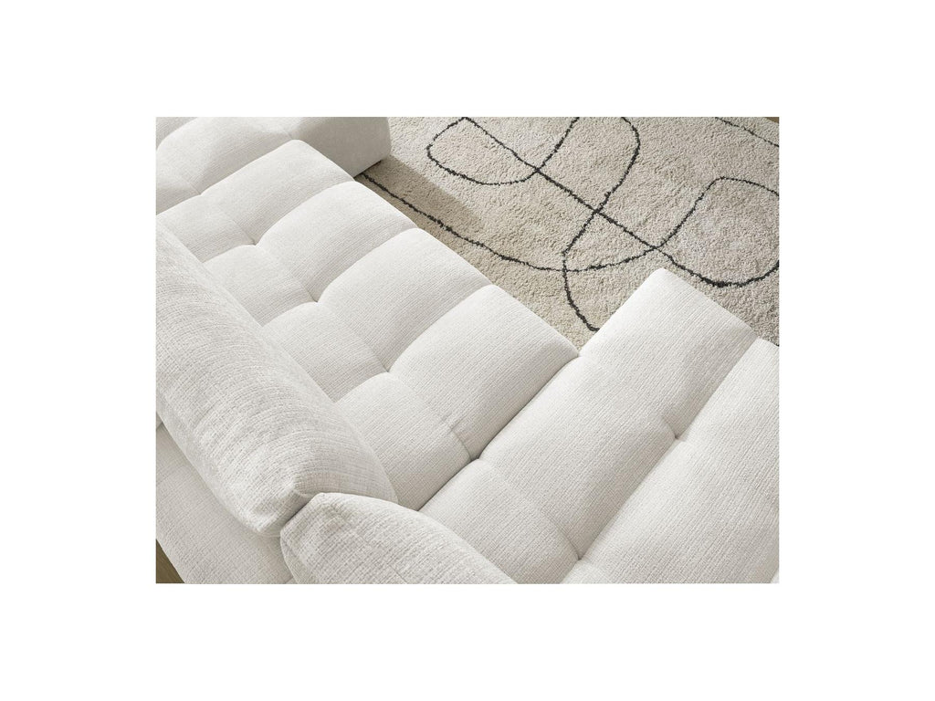 Anakin - Fixed Panoramic Sofa - Textured Fabric - 3 Cushions