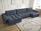 Anakin - Fixed Panoramic Sofa - Textured Fabric - 3 Cushions