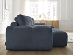 Anakin - Fixed Panoramic Sofa - Textured Fabric - 3 Cushions