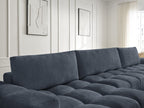 Anakin - Fixed Panoramic Sofa - Textured Fabric - 3 Cushions