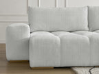 Anakin - Fixed Panoramic Sofa - Textured Fabric - 3 Cushions