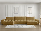 Anakin - Fixed Panoramic Sofa - Textured Fabric - 3 Cushions