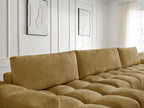 Anakin - Fixed Panoramic Sofa - Textured Fabric - 3 Cushions