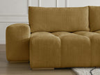 Anakin - Fixed Panoramic Sofa - Textured Fabric - 3 Cushions