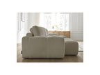 Anakin - Fixed Panoramic Sofa - Textured Fabric - 3 Cushions