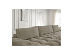 Anakin - Fixed Panoramic Sofa - Textured Fabric - 3 Cushions