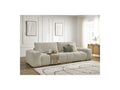 Anakin - Canapé Droit Fixe 3 Places - Tissu Texturé - 2 Coussins