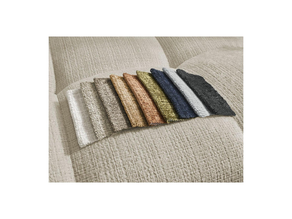 Anakin - Canapé Droit Fixe 3 Places - Tissu Texturé - 2 Coussins