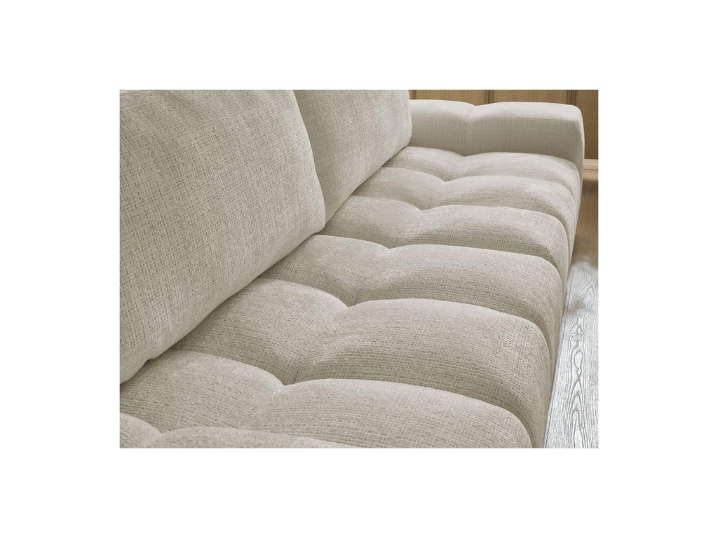 Anakin - Canapé Droit Fixe 3 Places - Tissu Texturé - 2 Coussins