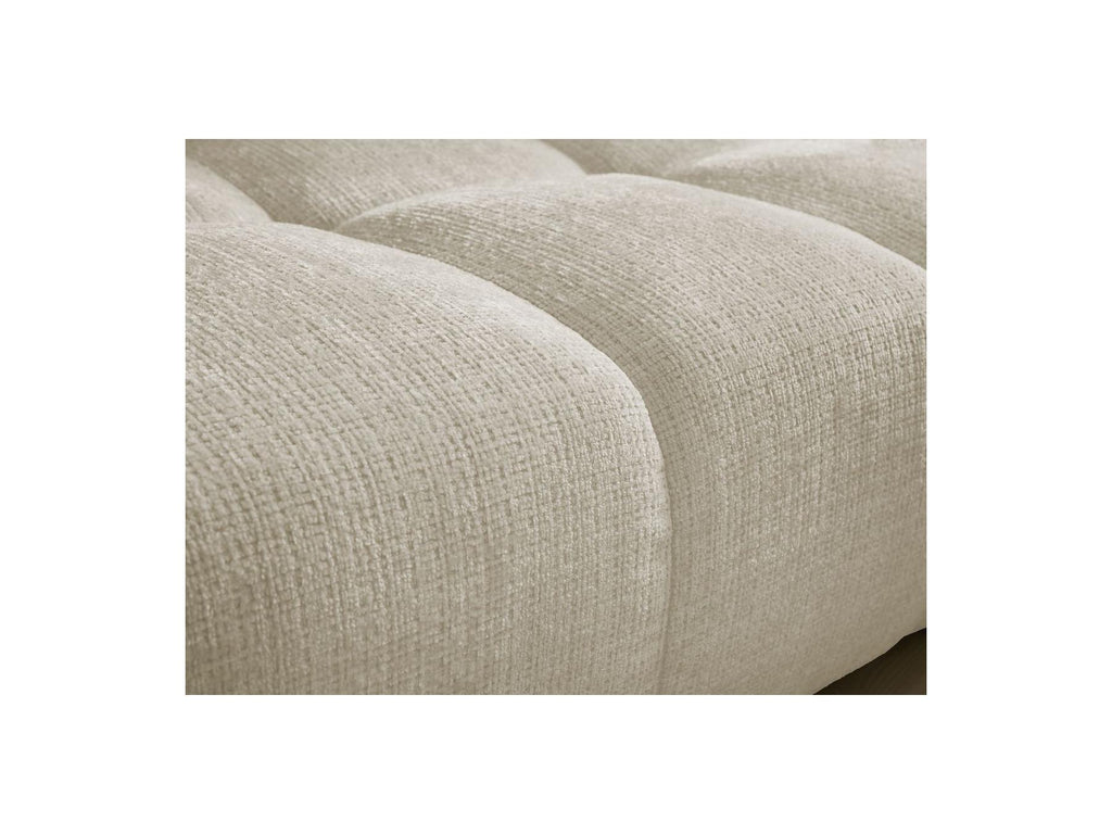 Anakin - Canapé Droit Fixe 3 Places - Tissu Texturé - 2 Coussins