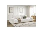 Anakin - Canapé Droit Fixe 3 Places - Tissu Texturé - 2 Coussins