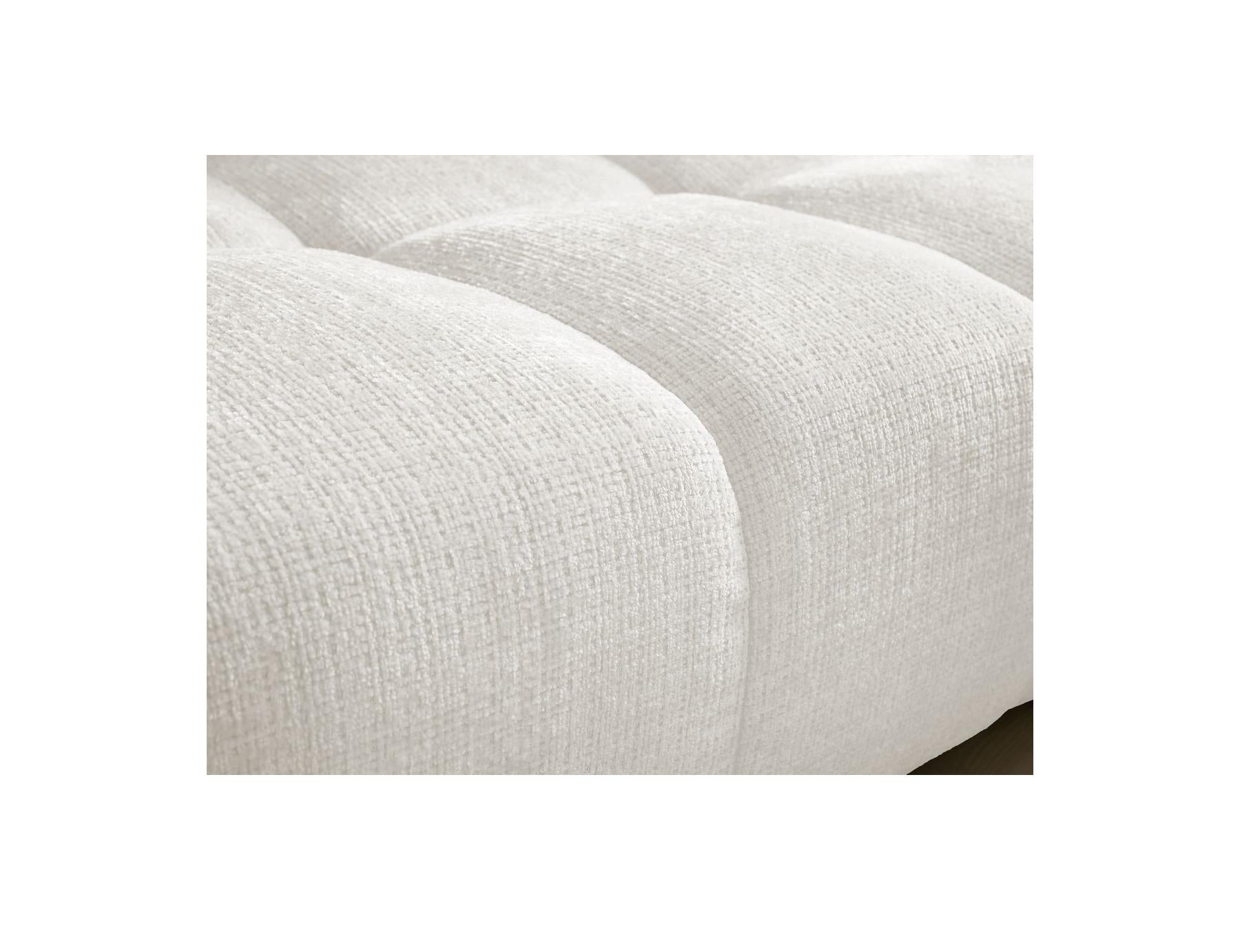 Anakin - Canapé Droit Fixe 3 Places - Tissu Texturé - 2 Coussins