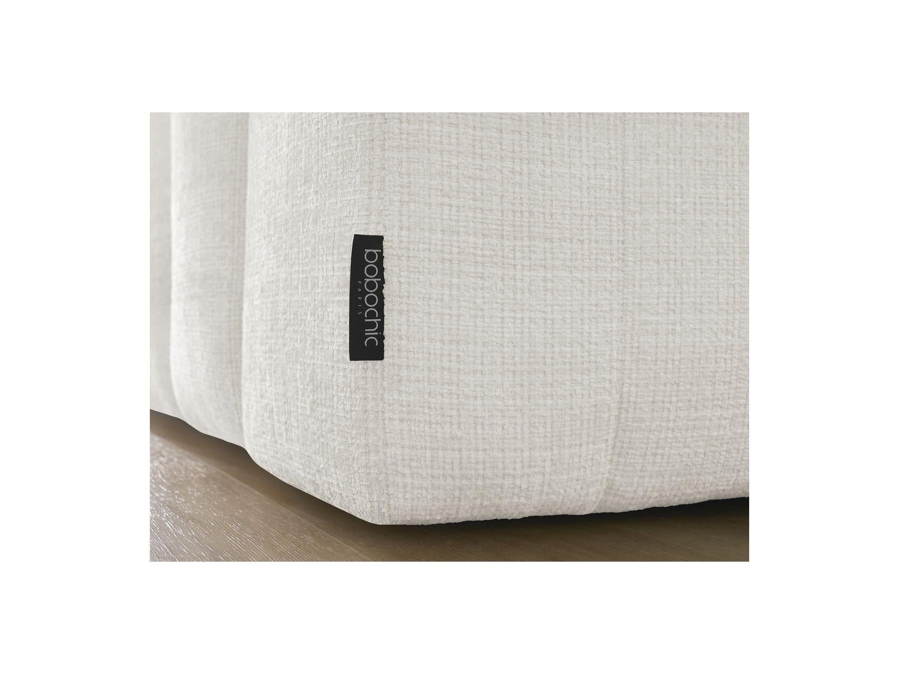 Anakin - Canapé Droit Fixe 3 Places - Tissu Texturé - 2 Coussins