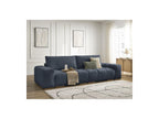 Anakin - Canapé Droit Fixe 3 Places - Tissu Texturé - 2 Coussins