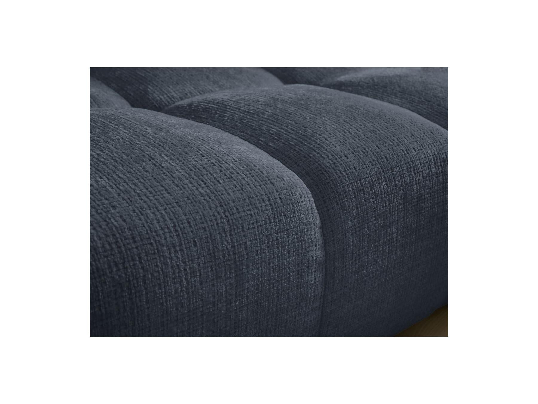 Anakin - Canapé Droit Fixe 3 Places - Tissu Texturé - 2 Coussins