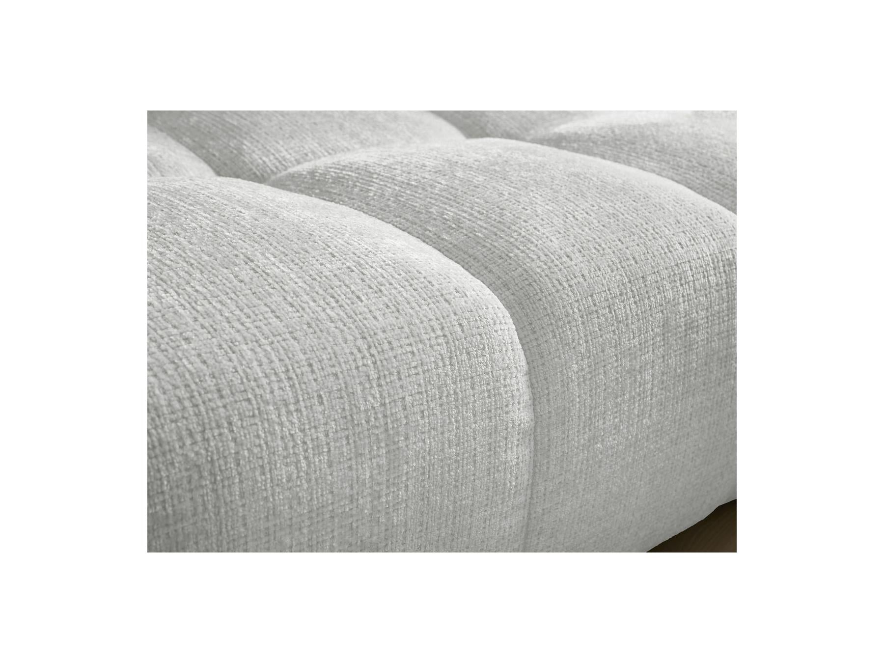 Anakin - Canapé Droit Fixe 3 Places - Tissu Texturé - 2 Coussins