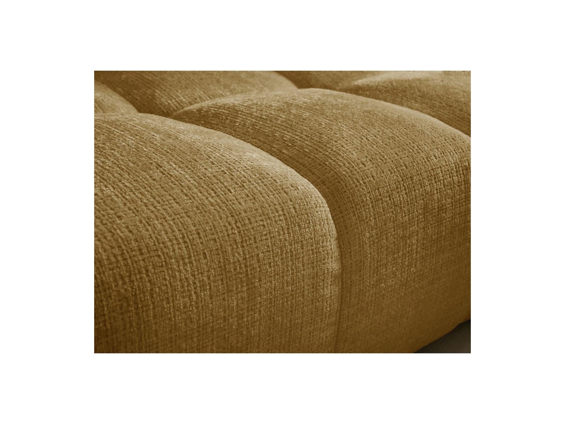 Anakin - Canapé Droit Fixe 3 Places - Tissu Texturé - 2 Coussins