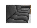 Anakin - Canapé Droit Fixe 3 Places - Tissu Texturé - 2 Coussins