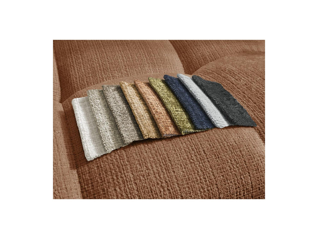 Anakin - Canapé Droit Fixe 3 Places - Tissu Texturé - 2 Coussins