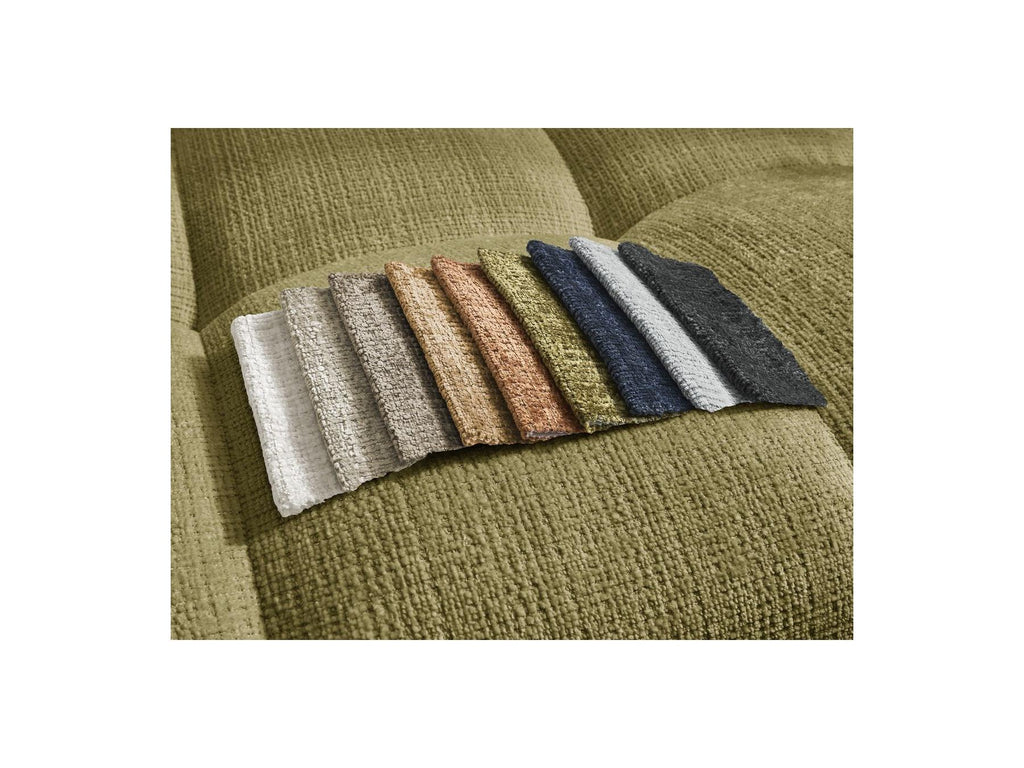 Anakin - Canapé Droit Fixe 3 Places - Tissu Texturé - 2 Coussins