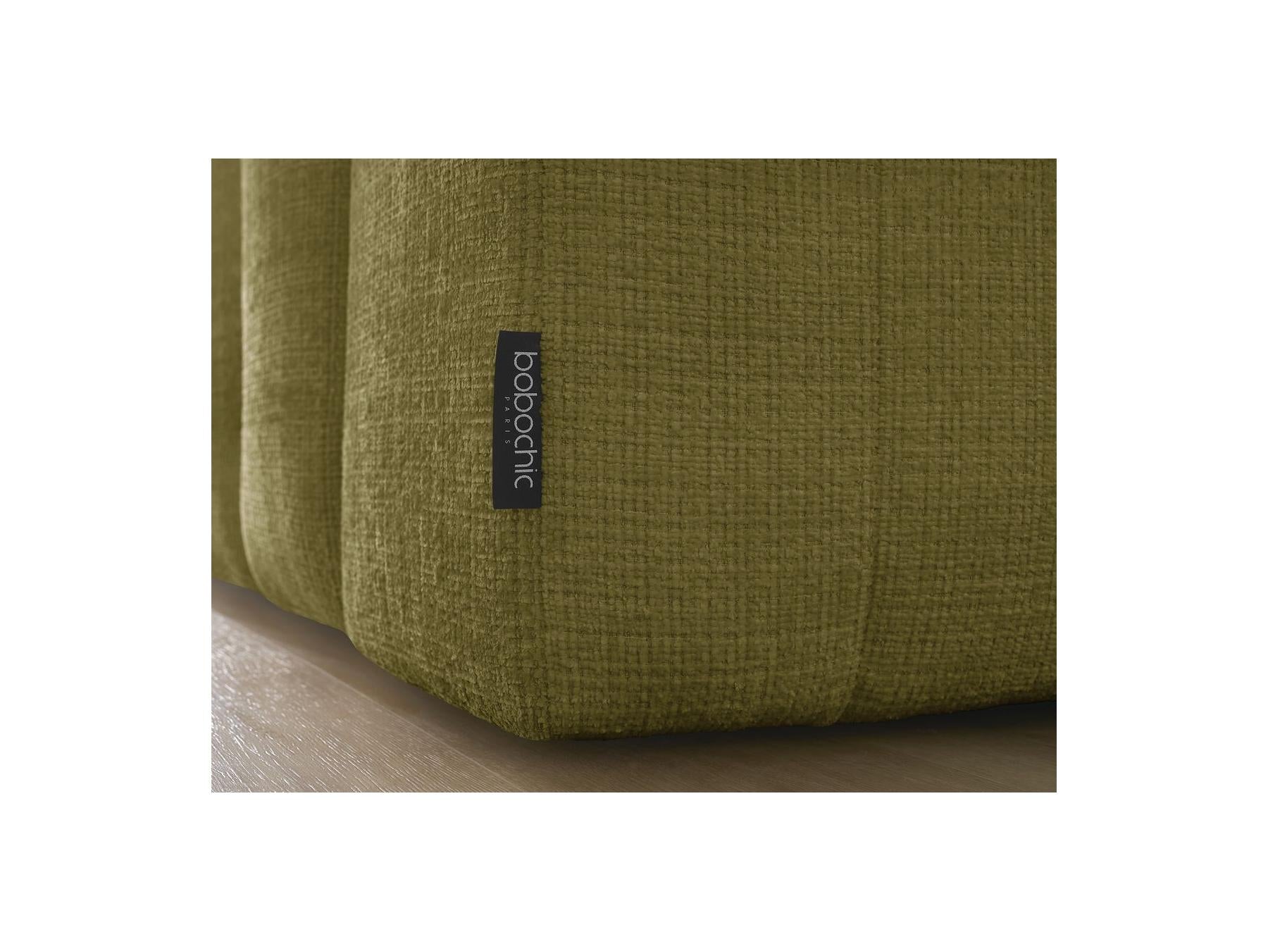 Anakin - Canapé Droit Fixe 3 Places - Tissu Texturé - 2 Coussins