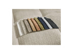 Anakin - Canapé Droit Fixe 3 Places - Tissu Texturé - 6 Coussins