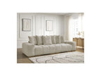 Anakin - Canapé Droit Fixe 3 Places - Tissu Texturé - 6 Coussins