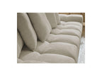 Anakin - Canapé Droit Fixe 3 Places - Tissu Texturé - 6 Coussins