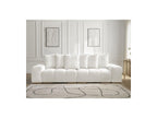 Anakin - Canapé Droit Fixe 3 Places - Tissu Texturé - 6 Coussins