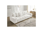 Anakin - Canapé Droit Fixe 3 Places - Tissu Texturé - 6 Coussins