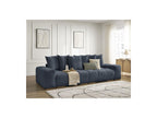 Anakin - Canapé Droit Fixe 3 Places - Tissu Texturé - 6 Coussins