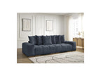 Anakin - Canapé Droit Fixe 3 Places - Tissu Texturé - 6 Coussins