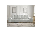 Anakin - Canapé Droit Fixe 3 Places - Tissu Texturé - 6 Coussins