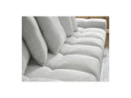 Anakin - Canapé Droit Fixe 3 Places - Tissu Texturé - 6 Coussins